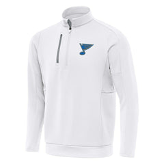 St. Louis Blues Antigua Generation Quarter-Zip Pullover Top - White - NHL 203361821