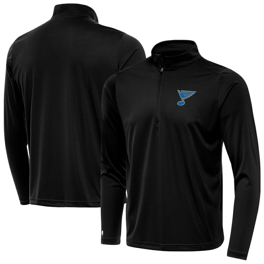 St. Louis Blues Antigua Tribute Lightweight Quarter-Zip Pullover - Black - NHL 203361829