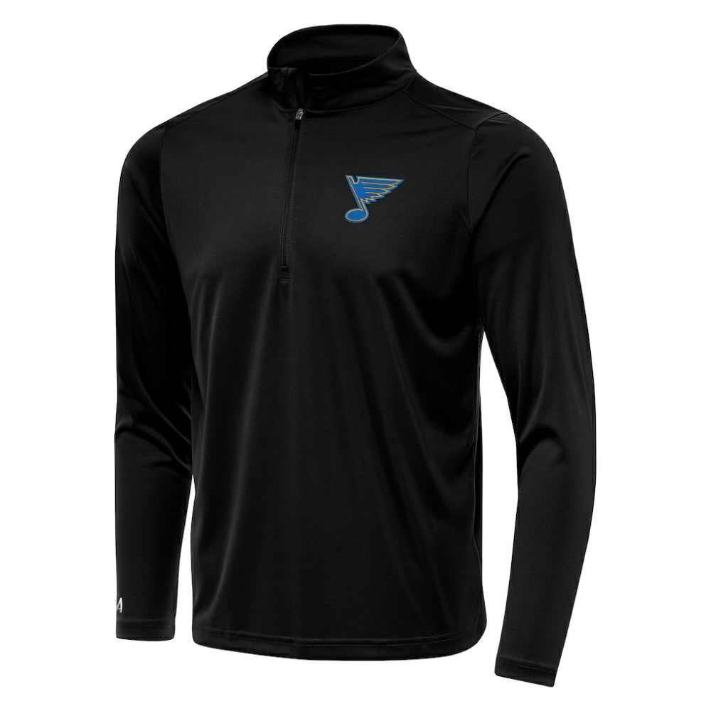 St. Louis Blues Antigua Tribute Lightweight Quarter-Zip Pullover - Black - NHL 203361829