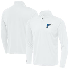 St. Louis Blues Antigua Tribute Lightweight Quarter-Zip Pullover - White - NHL 203361832