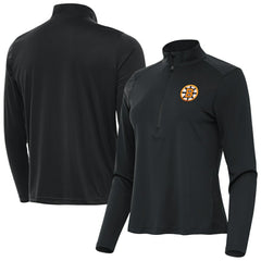 Boston Bruins Antigua Women's Tribute Half-Zip Pullover - Gray - NHL 203361835