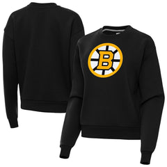 Boston Bruins Antigua Women's Victory Pullover Sweatshirt - Black - NHL 203361844