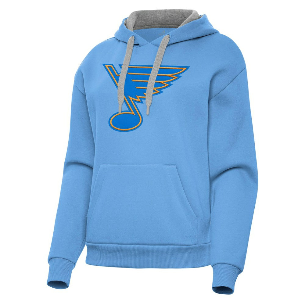 St. Louis Blues Antigua Women's Victory Pullover Hoodie - Blue - NHL 203361850