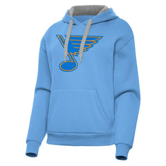 St. Louis Blues Antigua Women's Victory Pullover Hoodie - Blue - NHL 203361850