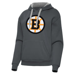 Boston Bruins Antigua Women's Victory Pullover Hoodie - Charcoal - NHL 203361851
