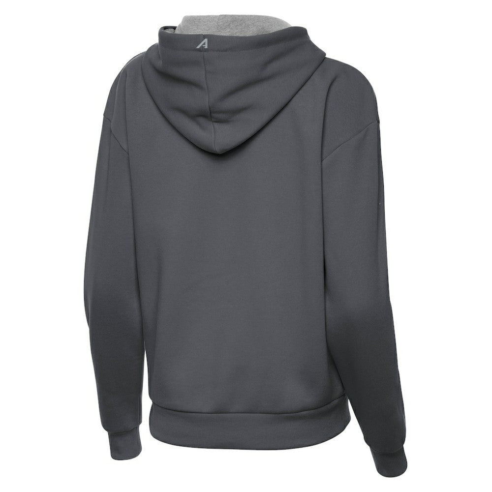 Boston Bruins Antigua Women's Victory Pullover Hoodie - Charcoal - NHL 203361851