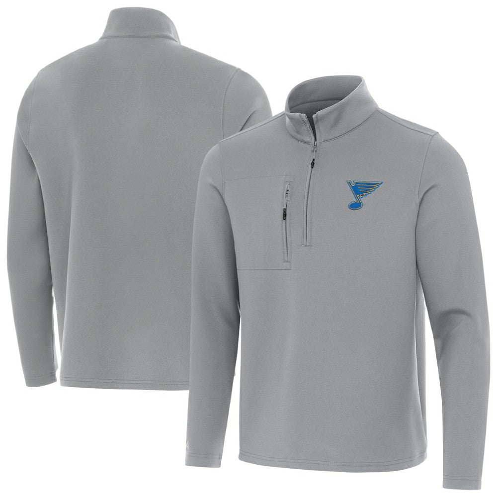 St. Louis Blues Antigua Insider Quarter-Zip Pullover - Gray - NHL 203361890