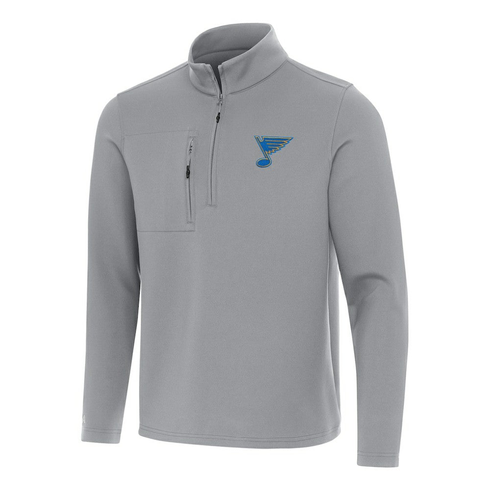 St. Louis Blues Antigua Insider Quarter-Zip Pullover - Gray - NHL 203361890