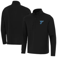 St. Louis Blues Antigua Insider Quarter-Zip Pullover - Black - NHL 203361893