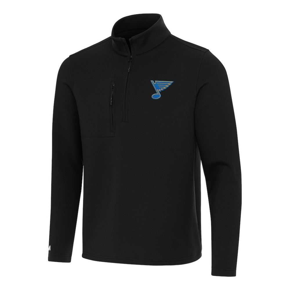 St. Louis Blues Antigua Insider Quarter-Zip Pullover - Black - NHL 203361893