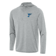St. Louis Blues Antigua Tidy Quarter-Zip Hoodie - Heather Gray - NHL 203361914