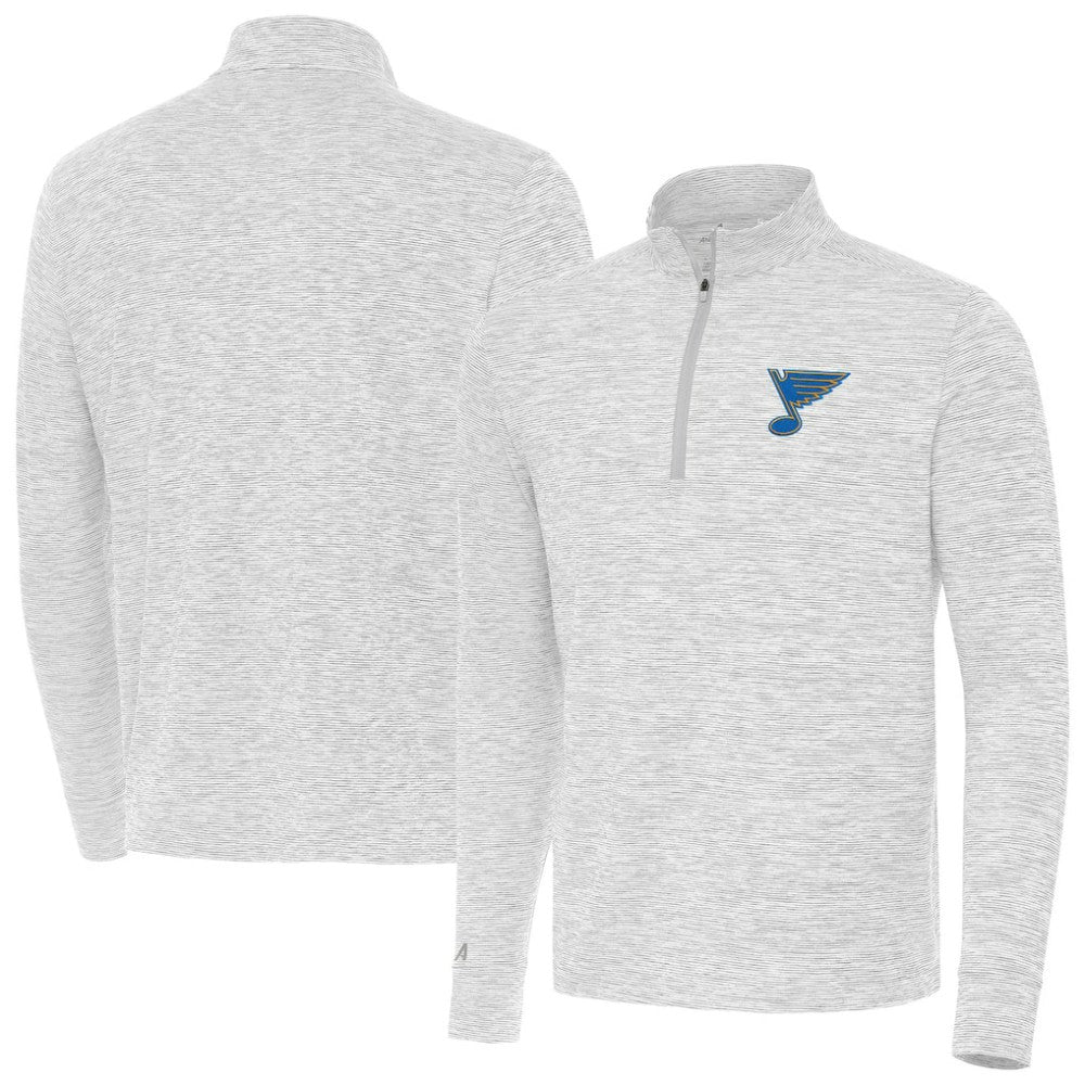 St. Louis Blues Antigua Cause Quarter-Zip Jacket - Gray - NHL 203361915