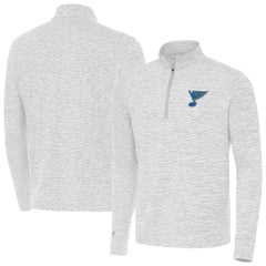 St. Louis Blues Antigua Cause Quarter-Zip Jacket - Gray - NHL 203361915