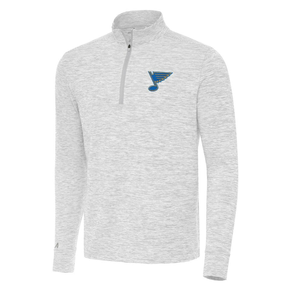 St. Louis Blues Antigua Cause Quarter-Zip Jacket - Gray - NHL 203361915