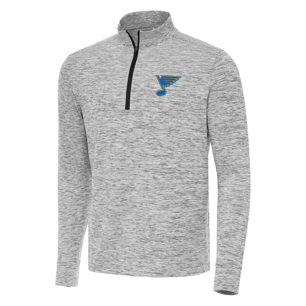 St. Louis Blues Antigua Cause Quarter-Zip Jacket - Black - NHL 203361918