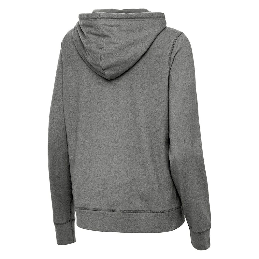 St. Louis Blues Antigua Women's Justice Pullover Hoodie - Heather Black - NHL 203361943