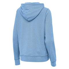 St. Louis Blues Antigua Women's Justice Pullover Hoodie - Heather Blue - NHL 203361944