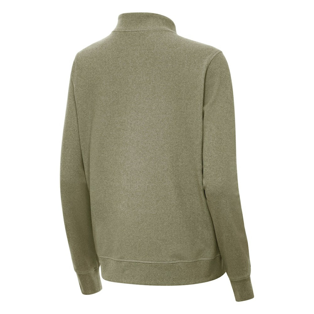 St. Louis Blues Antigua Women's Crush Quarter-Zip Pullover - Olive - NHL 203361945