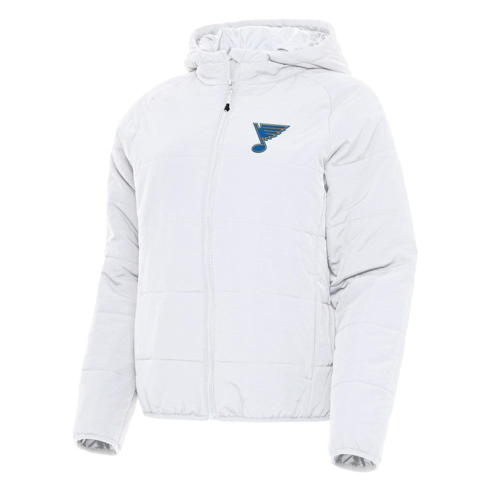 St. Louis Blues Antigua Women's Raglan Universe Full-Zip Hooded Jacket - White - NHL 203361957