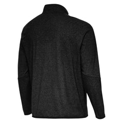 St. Louis Blues Antigua Certain Tri-Blend Quarter-Zip Top - Heather Black - NHL 203361970