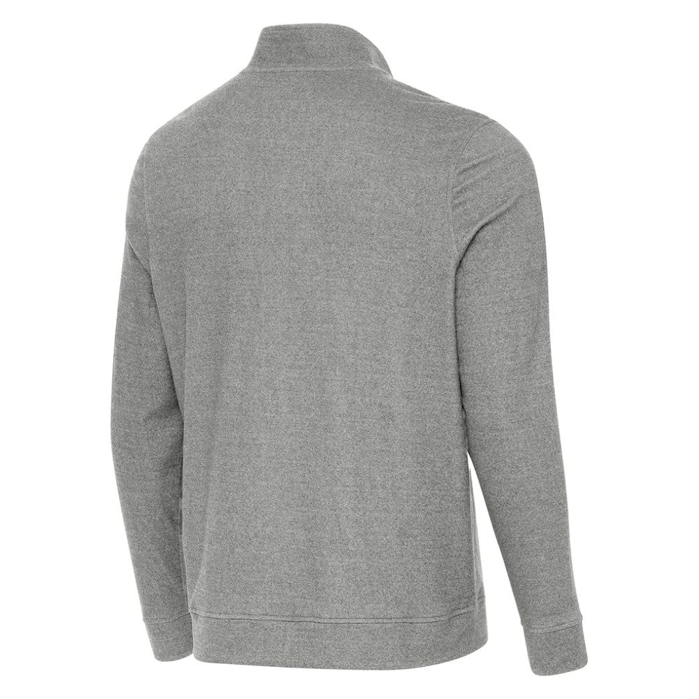 Boston Bruins Antigua Subtle Quarter-Zip Sweatshirt - Heather Black - NHL 203361975