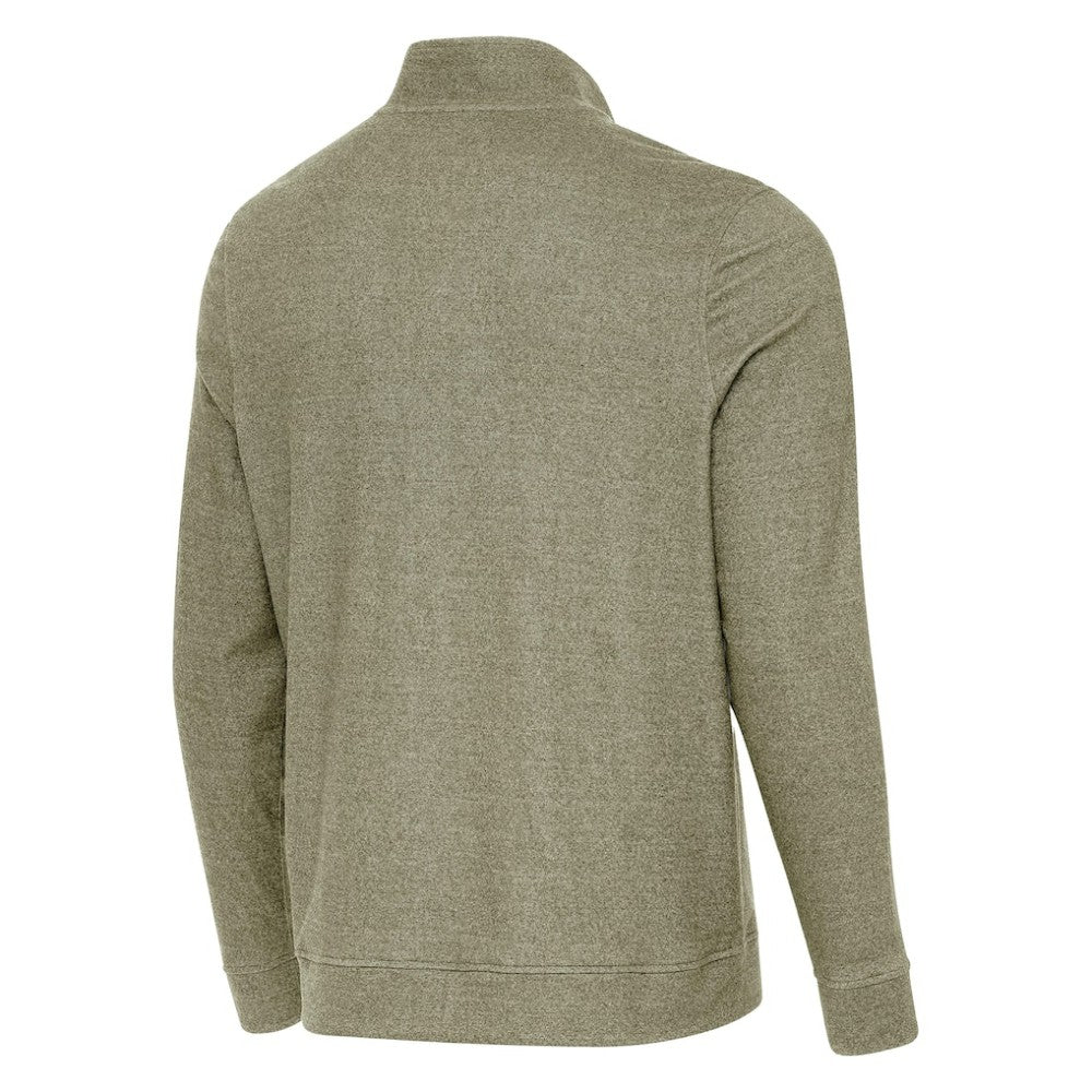 Boston Bruins Antigua Subtle Quarter-Zip Sweatshirt - Olive - NHL 203361977