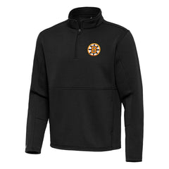 Boston Bruins Antigua Twist Quarter-Zip Pullover Jacket - Black - NHL 203361981