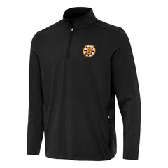 Boston Bruins Antigua Perilous Quarter-Zip Sweatshirt - Black - NHL 203361988