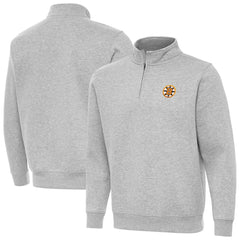 Boston Bruins Antigua Victory Quarter-Zip Pullover Top - Heather Gray - NHL 203362008