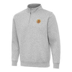 Boston Bruins Antigua Victory Quarter-Zip Pullover Top - Heather Gray - NHL 203362008