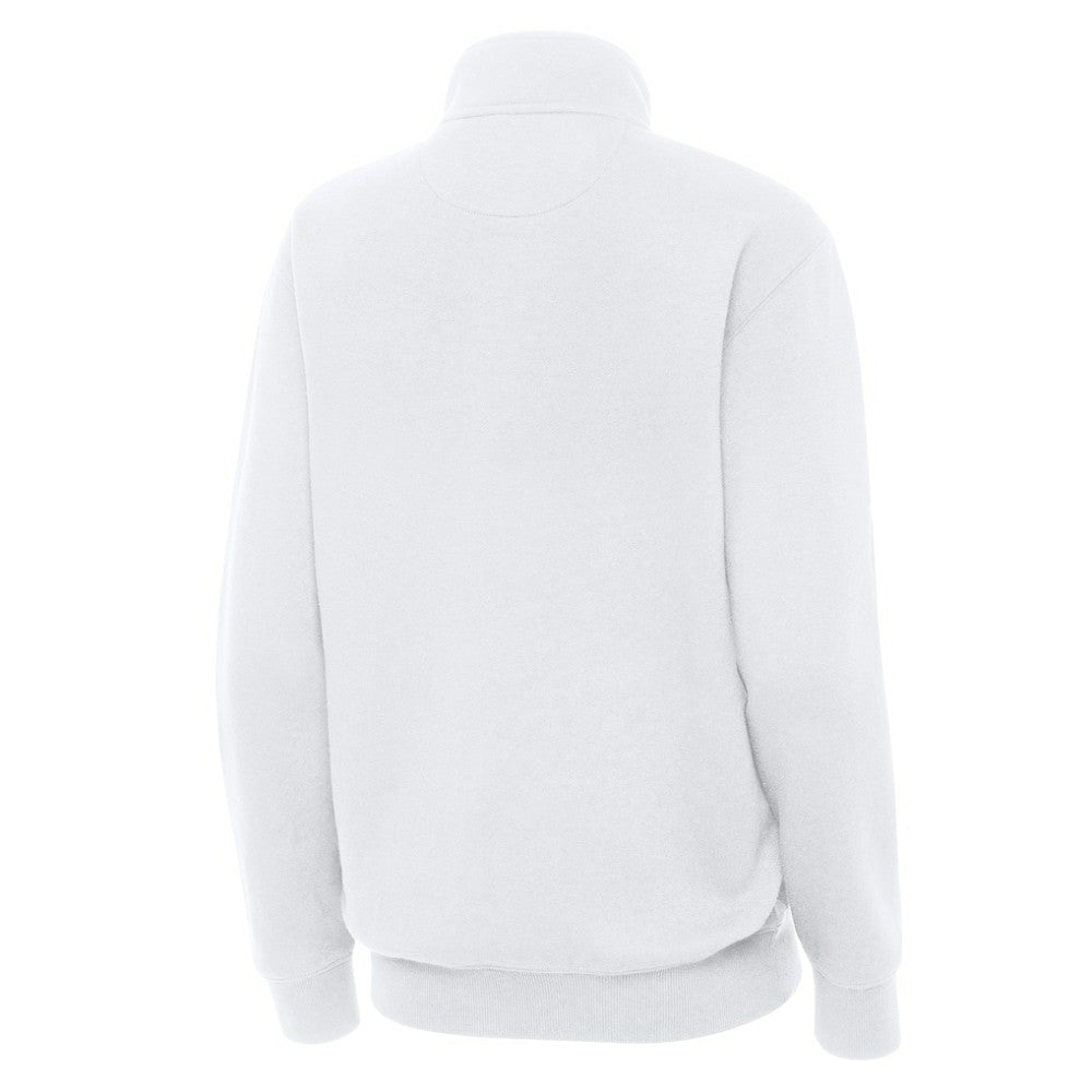 Boston Bruins Antigua Women's Victory Quarter-Zip Pullover Top - White - NHL 203362011