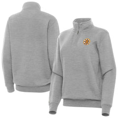 Boston Bruins Antigua Women's Victory Quarter-Zip Pullover Top - Heather Gray - NHL 203362013