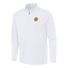 Boston Bruins Antigua Reprocess Quarter-Zip Pullover - White - NHL 203362027