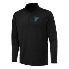 St. Louis Blues Antigua Reprocess Quarter-Zip Pullover - Black - NHL 203362031