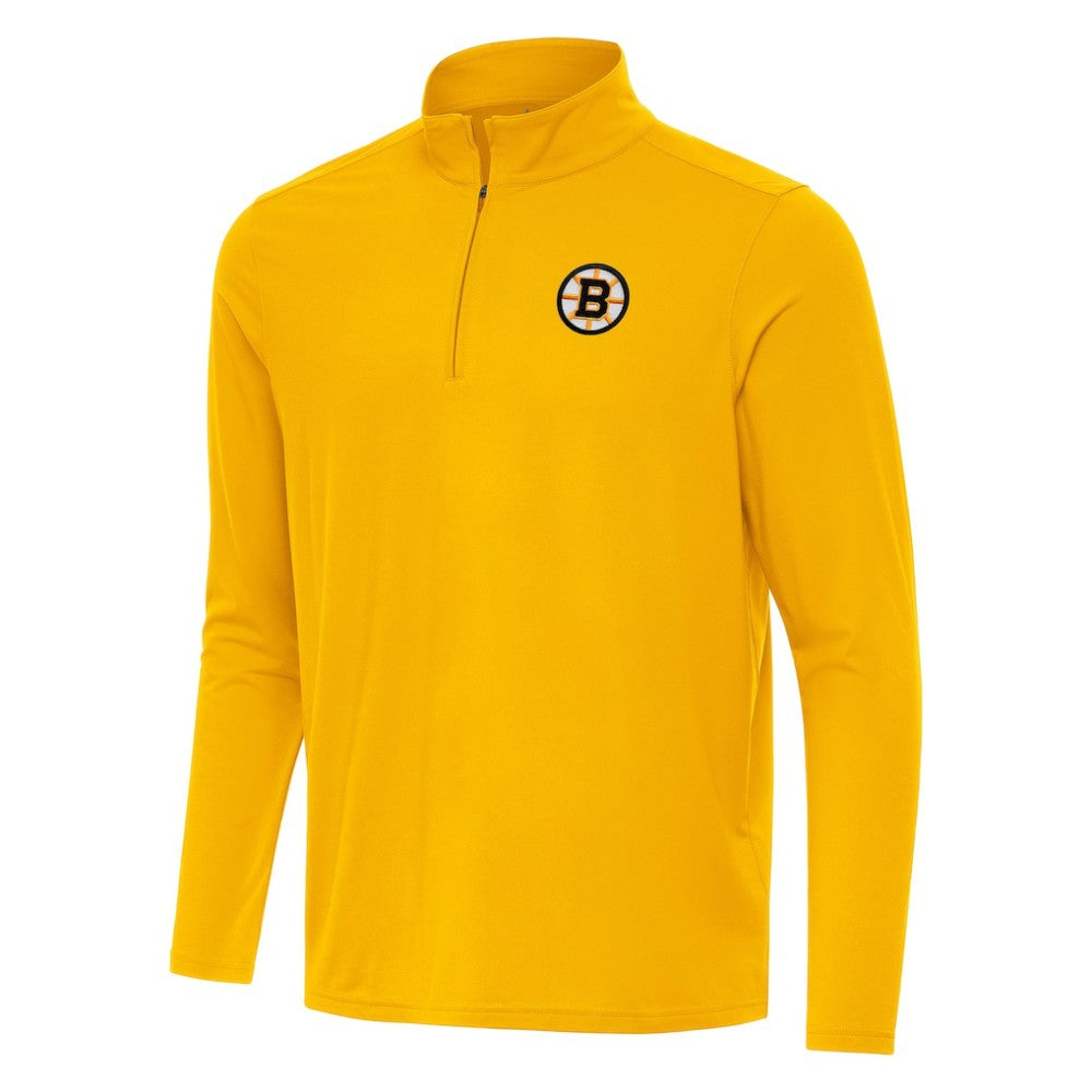 Boston Bruins Antigua Intent Quarter-Zip Top - Gold - NHL 203362079