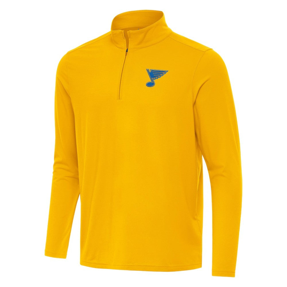 St. Louis Blues Antigua Intent Quarter-Zip Top - Gold - NHL 203362081