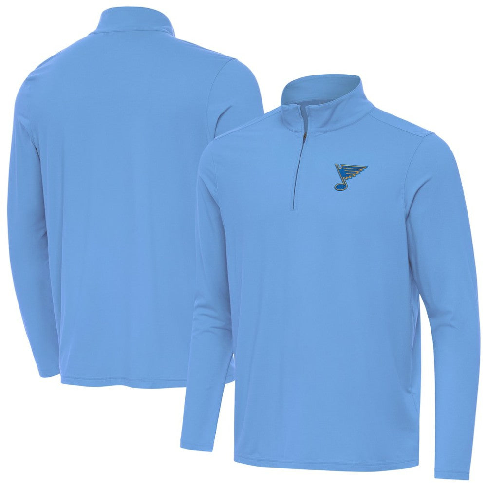 St. Louis Blues Antigua Intent Quarter-Zip Top - Blue - NHL 203362083