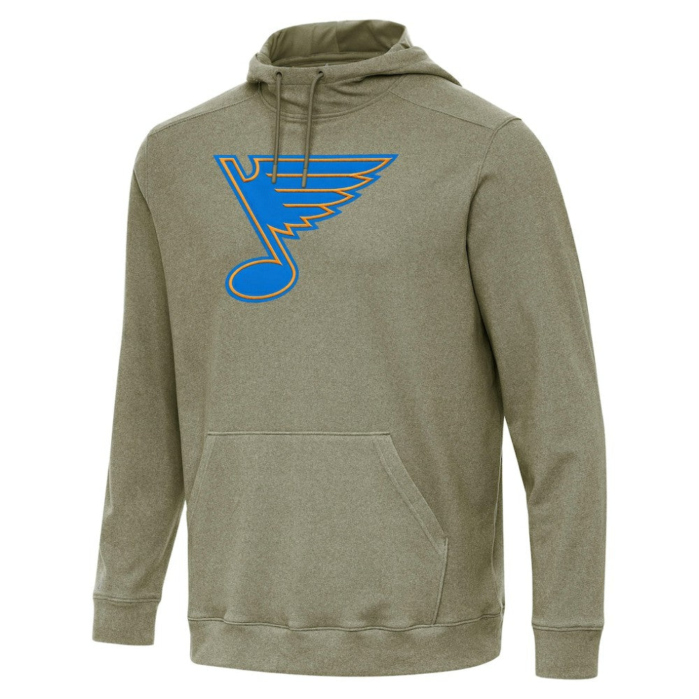 St. Louis Blues Antigua Cloud Pullover Hoodie - Olive - NHL 203362084