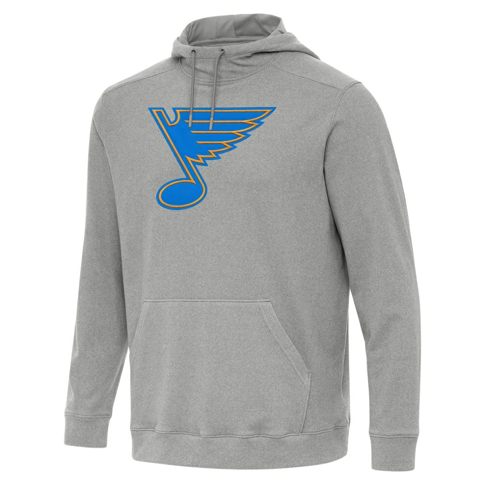 St. Louis Blues Antigua Cloud Pullover Hoodie - Heather Gray - NHL 203362088