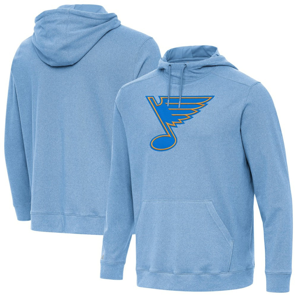 St. Louis Blues Antigua Cloud Pullover Hoodie - Heather Blue - NHL 203362090
