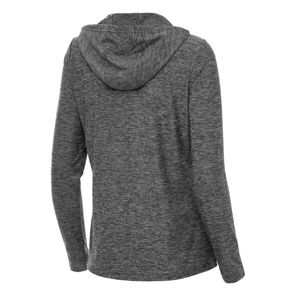 Boston Bruins Antigua Women's Daybreak Quarter-Zip Hoodie - Heather Black - NHL 203362119