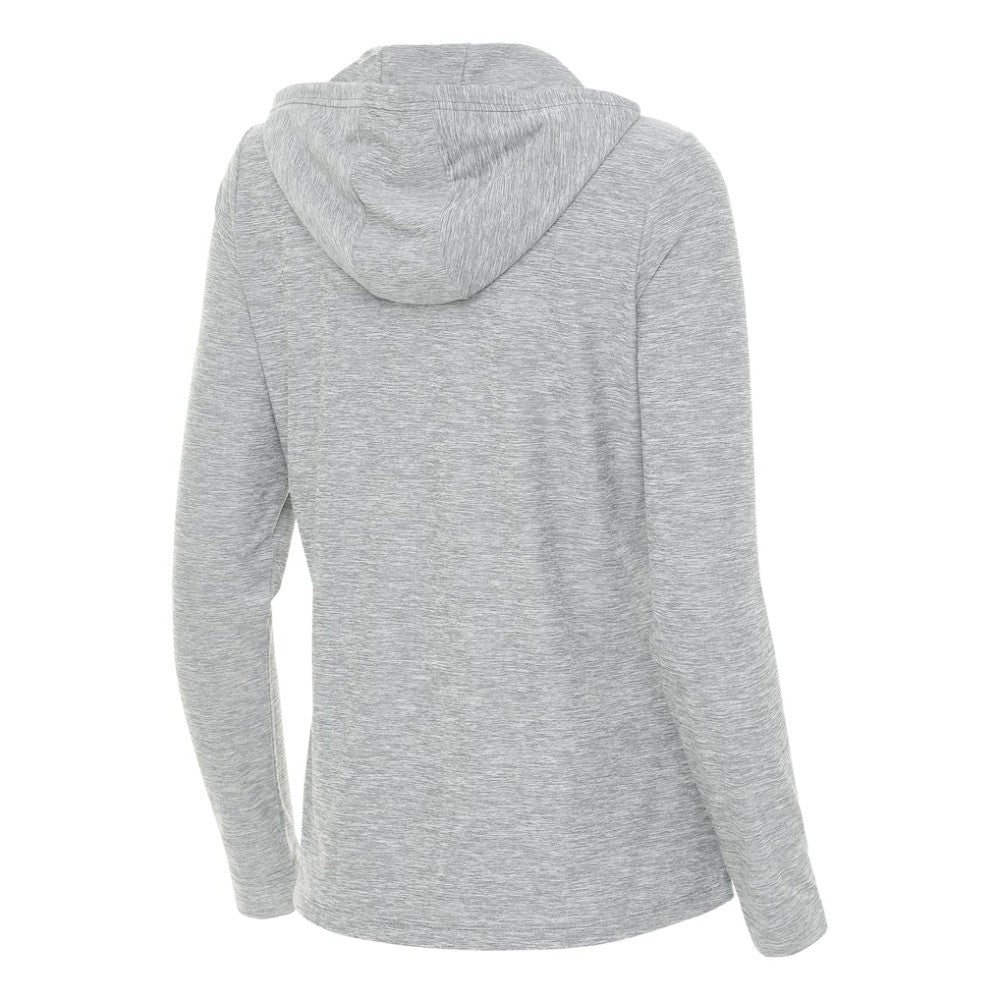 Boston Bruins Antigua Women's Daybreak Quarter-Zip Hoodie - Heather Gray - NHL 203362120