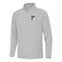 St. Louis Blues Antigua Twine Quarter-Zip Pullover - Gray - NHL 203362156