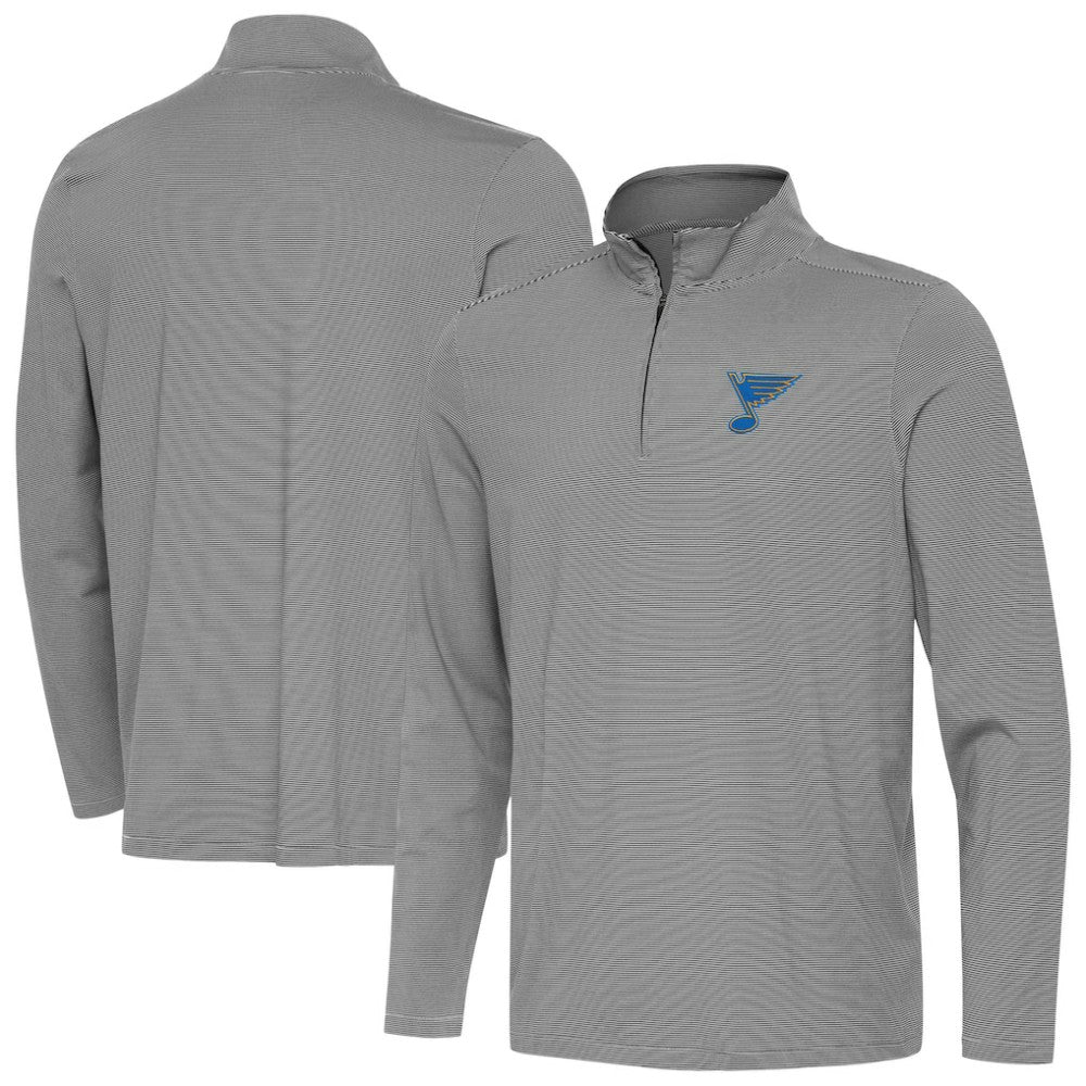 St. Louis Blues Antigua Twine Quarter-Zip Pullover - Black - NHL 203362160