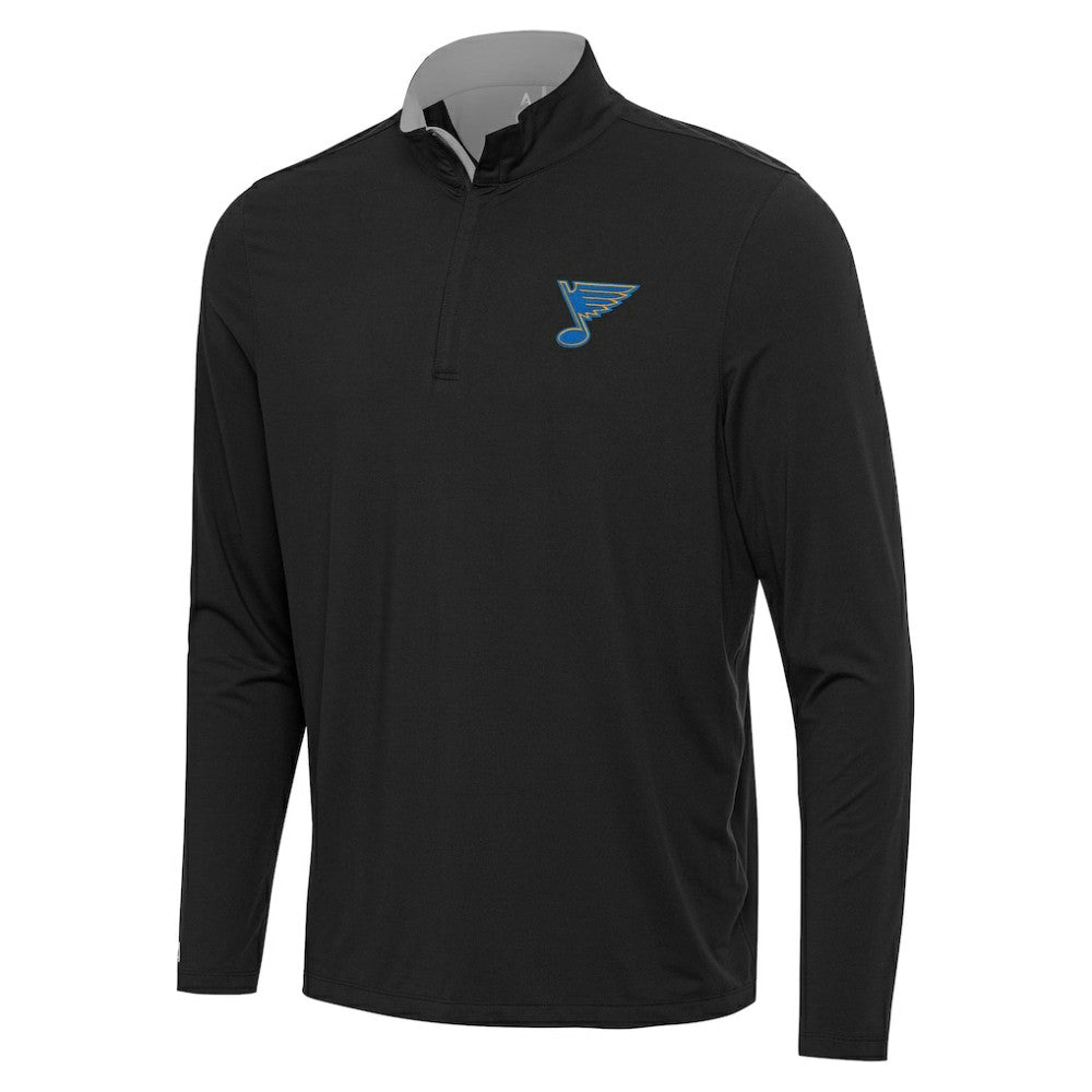 St. Louis Blues Antigua Content Quarter-Zip Jacket - Heather Gray - NHL 203362161