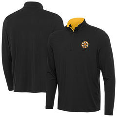 Boston Bruins Antigua Content Quarter-Zip Jacket - Black - NHL 203362163
