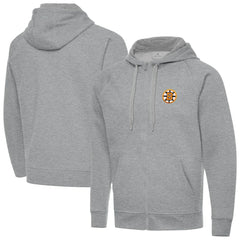 Boston Bruins Antigua Victory Full-Zip Hoodie - Heather Gray - NHL 203362187