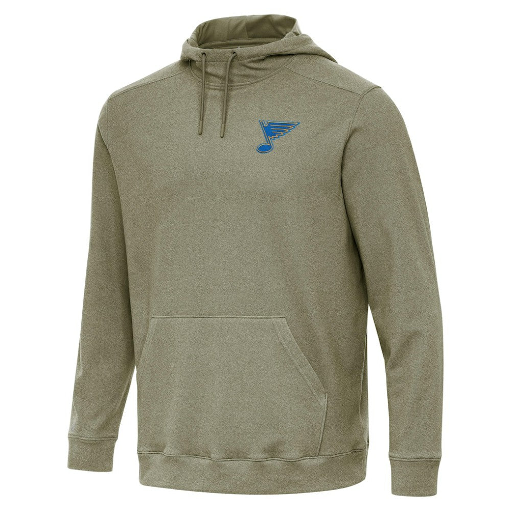 St. Louis Blues Antigua Cloud Pullover Hoodie - Olive - NHL 203362194