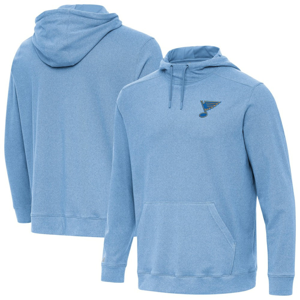 St. Louis Blues Antigua Cloud Pullover Hoodie - Heather Blue - NHL 203362198