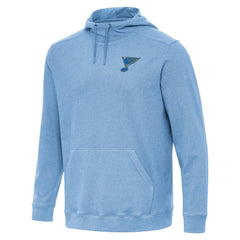 St. Louis Blues Antigua Cloud Pullover Hoodie - Heather Blue - NHL 203362198